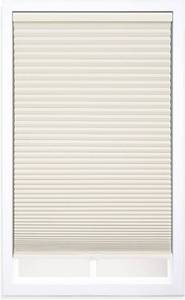 lot 35529 image: DEZ FURNISHINGS Cordless 1.5 Blackout Cellular Shade, Cream, 69.5 W x 60 H - Retail $109.99