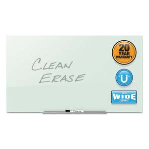 lot 35549 image: Quartet InvisaMount Magnetic Glass Dry-Erase Board 74 x 42 White Surface - Retail $984.99