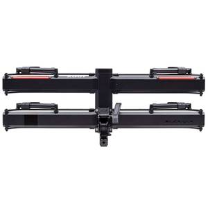 lot 35568 image: KUAT 1.25 Piston Pro X LED Dual Ratchet Hitch Rack - Secure Rugged Kashima-Coated Portable Foldable Easy-to-Use No Frame Contact 2-Bike Hauling Platform with 53 Max Wheelbase & 5 Max Tire Width