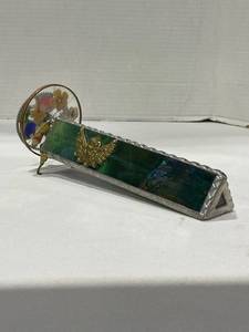 lot 1038 image: Vintage stained glass kaleidoscope with dual panes