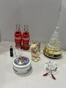 lot 1094 image: Mickey Coca-Cola empty bottles, music boxes and more