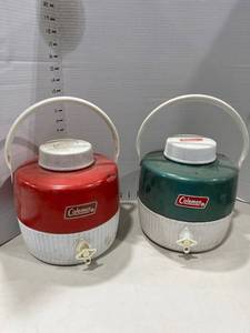 lot 1137 image: 2 Coleman one gallon beverage cooler jugs