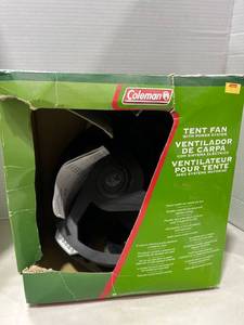 lot 1153 image: Coleman tent fan with power system