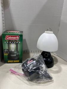 lot 1155 image: Coleman rechart quick pump, pack away lantern and more