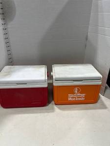 lot 1163 image: 2 Coleman personal coolers
