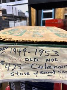 lot 1166 image: Coleman instant lighting camp stove model 425