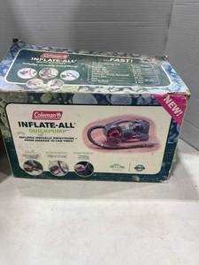 lot 1180 image: Coleman inflate all quick pump