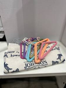 lot 2039 image: Throw and hangers