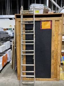 lot 2056 image: Keller 16 ft aluminum extension ladder