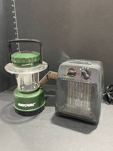 lot 3022 image: Rayovac lantern new with tag and Flow Pro heater