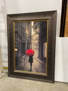 lot 3027 image: Framed Kirklands wall decor 47 x 34 in