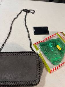 lot 3051 image: Small purse, bejeweled mask and Swiss card