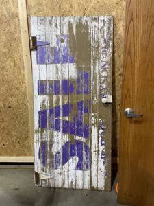 lot 3106 image: Antique door 77 x 35 in