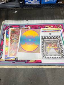lot 4072 image: Vintage Rolling Stones magazine, Evel Knevel signed poster