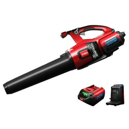 lot 11255 image: Toro 60 Volt Brushless Cordless Leaf Blower w 4 Ah Battery and Charger - Retail $317.14