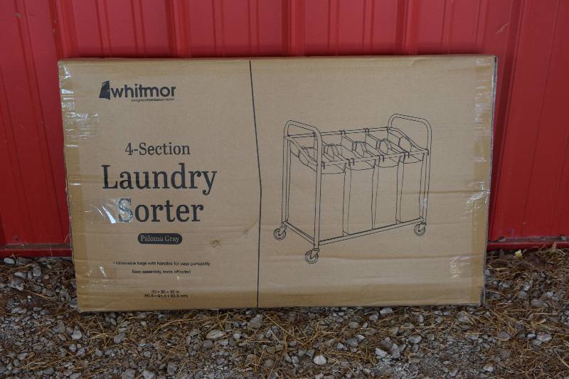 lot 28 image: Whitmor 4-Section Laundry Sorter