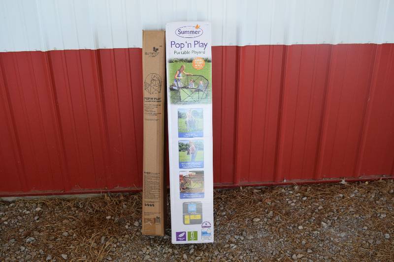 lot 44 image: Summer Infant Pop n Play Portable Playard and Canopy