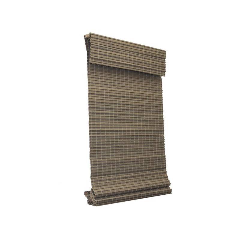 lot 53 image: Radiance Privacy Weave Cordless Bamboo Roman Shade