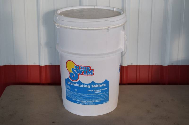 lot 140 image: 50 Pound Bucket In the Swim Brominating Tablets
