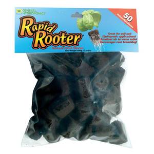 lot 6281 image: General Hydroponics Rapid Rooter, Starter Plug for Seeds or Cuttings, Great for Soil or Hydroponics Growing System, 50 Plugs
