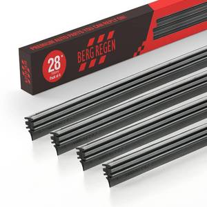 lot 6318 image: A28 inch Frameless Adjustable Size of Universal 4 PCs Refills Replacement Windshield Wiper Refills Replacement for Tesla,Toyota,Hyundai,Honda Front & Rear Windshield Wiper Baldes Rubber Strips
