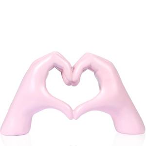lot 6322 image: SINTENILL Heart Hands Sculpture, Pink Room Decor Aesthetic for Living Room Bedroom, Love Finger Shelf Decor for Office, Coffee Table, Dresser, Bathroom, Wedding, Party, Gifts for Girl