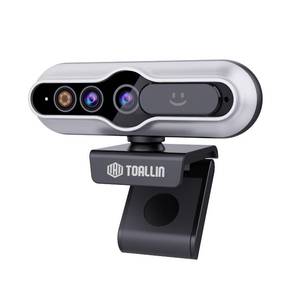 lot 6331 image: TOALLIN 2K QHD Webcam with Windows Hello, Facial Recognition Web Camera, 5 Million Pixels, Auto-Focus Computer Camera, USB Webcam with Microphone & Privacy Shutter