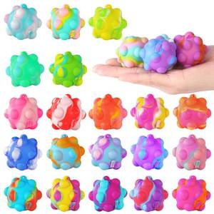 lot 6351 image: Inflatable Pop Ball Its Mini Fidget Toys Bulk 20 PCS 3D Stress Balls Fidgets for Classroom Prizes Easter Basket Stuffers for Kids Party Favors Squeeze Toys It Poppers Keychain Autism Sensory Toys Pack