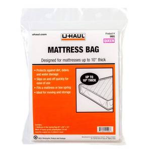 lot 6352 image: U-Haul Standard Queen Mattress Bag �� Moving & Storage Cover for Mattress or Box Spring �� 92 x 60 x 10