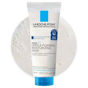 lot 6376 image: La Roche-Posay Lipikar AP Gentle Foaming Moisturizing Wash, Shea Butter  Niacinamide  Glycerin, Moisturizing Body Wash For Dry Skin, National Eczema Association Accepted, Soap Free