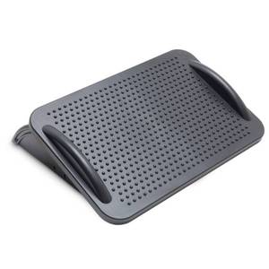 lot 9279 image: IO CREST Under Desk Ergonomic Foot Rest with 3 Angle Position - 30 Degree Tilt Angle Adjustment Non-Skid Massage Surface Texture, Black