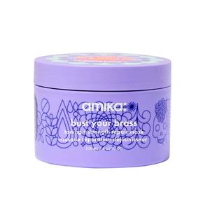lot 10073 image: amika bust your brass toning  strength repair mask, 250ml