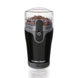lot 10077 image: Hamilton Beach Fresh Grind Electric Coffee Grinder for Beans, Spices and More, Stainless Steel Blades, Removable Chamber, Makes up to 12 Cups, Black