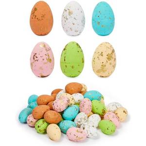 lot 10079 image: Juvale 50-Pack Foam Easter Eggs for Crafts and Easter Party Decorations, Home Decor, Creative Crafting DIY Projects for Family and Friends