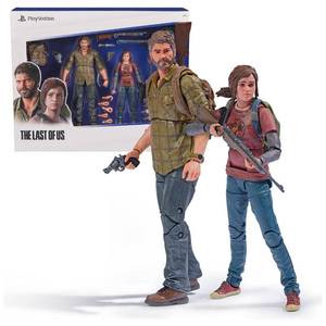 lot 10088 image: PlayStation The Last of US, 2-Pack 6�� Joel & Ellie Action Figures with 19 Accessories, The Shapes Collection, for PS5 Fans & Collectors Ages 17
