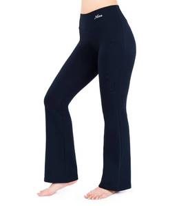 lot 10091 image: Nirlon Womens Bootcut Yoga Pants - Flare Leggings for Women Soft & Breathable Womens Yoga Pants Flared Regular & Plus Size Leggings for Women Wide Leg (M 32 Inseam, Navy Blue)