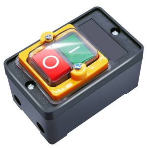 lot 10113 image: mxuteuk Waterproof Push Button Switch Motor On Off Switch Start Stop Switch Self Lock Mechanical Equipment Control Station 10A AC 220V380V KAO-10KH