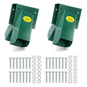lot 1936 image: BETOOLL A-Frame 2 Brackets Swing Set Bracket with Mounting Hardware (Green)
