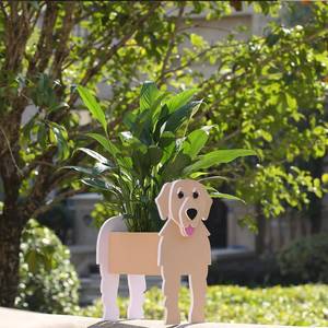 lot 1954 image: Fitcho Golden Retriever Gifts for Women Golden Doodle Dog Planter Plant Pot Flower Pot for Garden Decoration Shape Plant Container Holder for Outdoor Small Golden Retriever