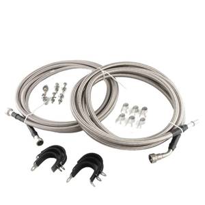 lot 1965 image: HXYBBGS QFF0015SS Fuel Line Kit Repair Lines Fit For 2005-2010 Cobalt 2006-2011 Chey HHR 2007-2010 Pontiac G5 Saturn Ion 2003-2007 Quick Fix Kit Stainless Steel Braided Fuel Line 2.2L 2.4L