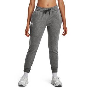 lot 2069 image: Under Armour Womens Rival Fleece Joggers, (025) Castlerock Light Heather   White, X-Large Tall