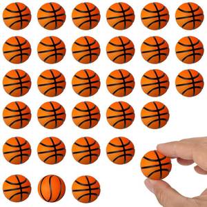 lot 2072 image: A 30 Pcs Mini Basketballs Stress Balls 1.18 Inch Mini Basketball Party Favor Tiny Foam Basketballs Small Soft Sports Balls Basketball Decorations Foam Toy for Relief Party