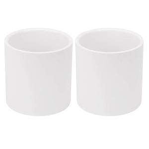 lot 2084 image: A 2Pack 3in PVC Pipe Fitting Coupling (Socket) Heavy Duty 3in PVC Slip Connector, White