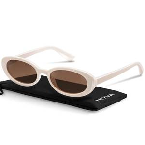 lot 2107 image: miyya Trendy Polarized Sunglasses Women, Oval Sunglasses for Women Men, Retro Sun Glasses for Women 2024, UV Protection