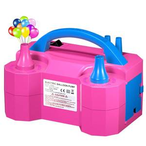 lot 2110 image: Balloon Pump, Balloon Pump Electric, Electric Balloon Pump at Home, Portable Air Blower with Dual Nozzle Balloon Air Pump for Decoration, Party and Save Time