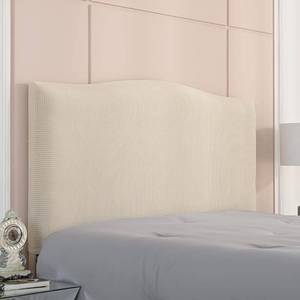 lot 2120 image: Abeibei Soft Stretch Bed Headboard Slipcover, Solid Color Dustproof Bed Head Protector Cover for Full Queen King Size Bedroom Decoration (Cream, Full headboard Length(43��-55��))