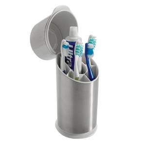 lot 2127 image: OXO Good Grips Stainless Steel Toothbrush Organizer 9.75 Inch