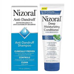 lot 2134 image: Nizoral Anti-Dandruff Shampoo, 7 Oz  Deep Moisturizing Conditioner, 9.4 Oz Bundle