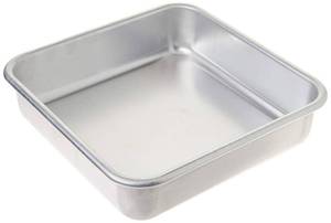 lot 2147 image: Nordic Ware - 47500 Nordic Ware Naturals Aluminum Commercial 8 x 8 Square Cake Pan, 8 by 8 inches, Silver