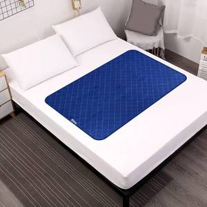lot 2158 image: Waterproof Mattress Pad, Incontinence Bed Pads Washable, Slip Resistant Washable Underpads (52x34), Absorbent Reusable Protector for Bedwetting, Children, Pets, Seniors, Navy